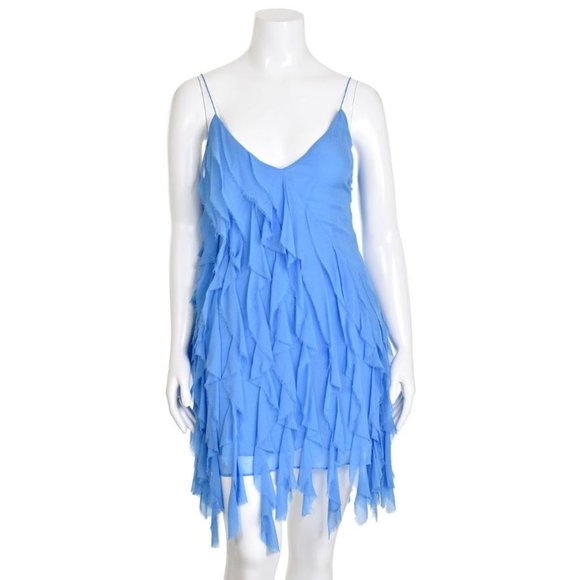 Elizabeth and James Dresses & Skirts - Elizabeth & James blue silk designer dress 90% off